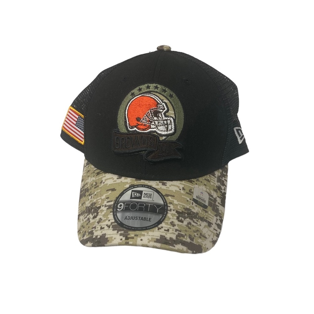 Cleveland Browns New Era Military Mesh Back Snapback Adjustable Hat Cap